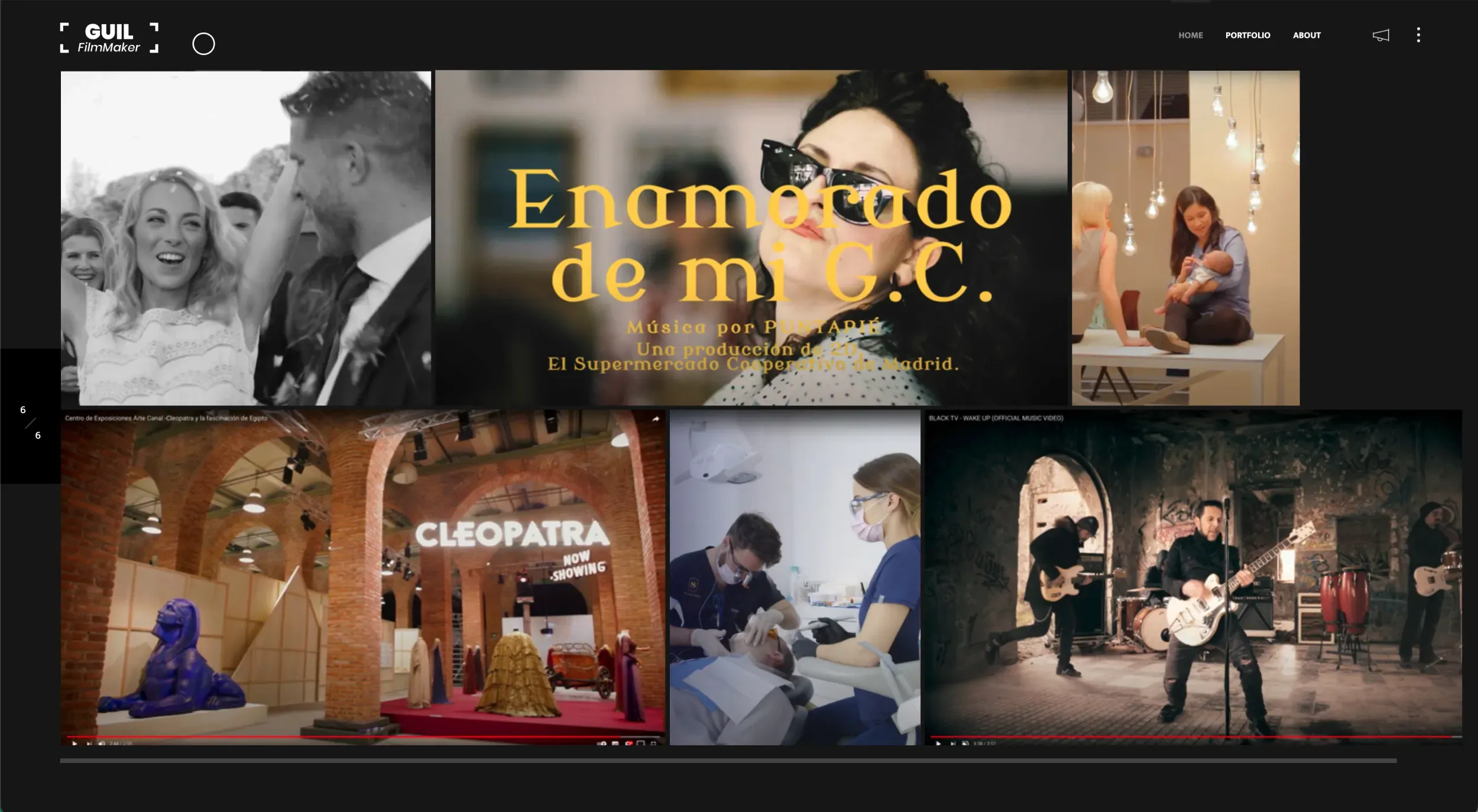 Diseño y Desarrollo Web Frontend para Guil Filmmaker